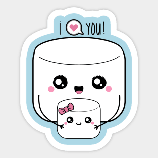 Marshmallow Love Sticker